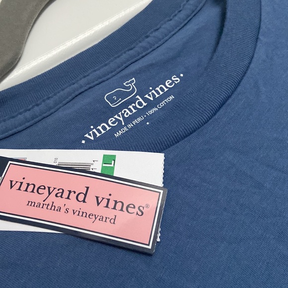 NWT Blue Grey Vineyard Vines Long Sleeve T-Shirt- Large - Picture 4 of 4